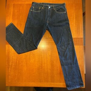 Levi's 501 Dark Blue Straight Jeans